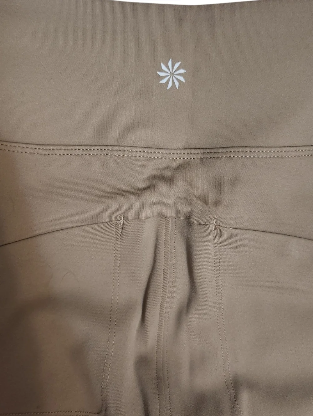 Athleta Neutral Taupe High-Waist Performance Leggings